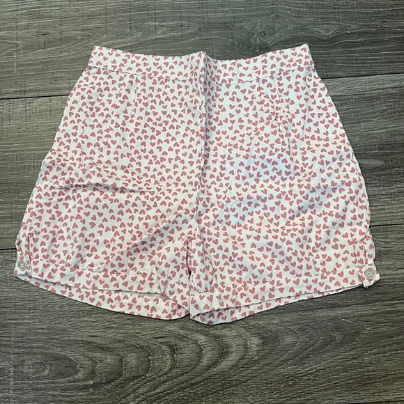 Petite Plume Girls Sweethearts Pajamas Shorts Set size 14 Pink Hearts 2pc - Picture 9 of 16